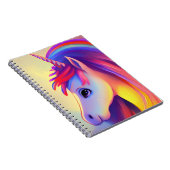 Kleurrijke eenhoorn schilderij notitieboek (Rechterzijde)