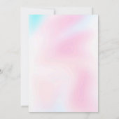 Kleurrijke Eenhoorns Regenboog Roze Verjaardag Uit Kaart (Achterkant)