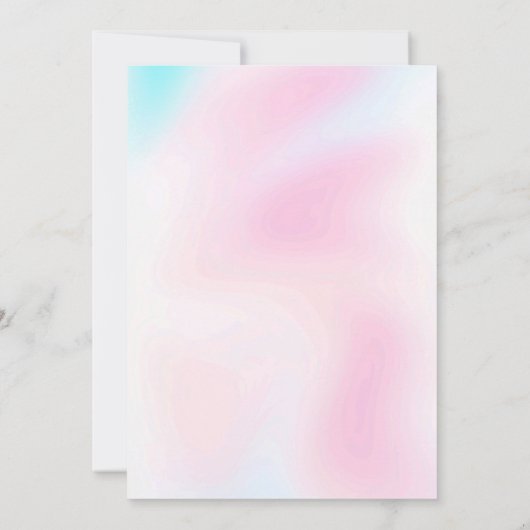 Kleurrijke Eenhoorns Regenboog Roze Verjaardag Uit Kaart (Achterkant)