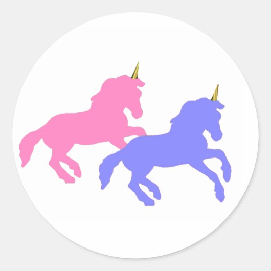 Kleurrijke Eenhoorns Stickers (Voorkant)
