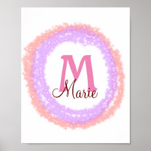 Kleurrijke eenvoudige minimale voeg uw tekst afbee poster