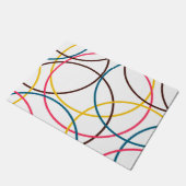 Kleurrijke, eenvoudige moderne, koele stadstrendci deurmat (Schuin)