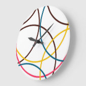 Kleurrijke, eenvoudige moderne, koele stadstrendci grote klok (Hoek)