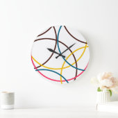 Kleurrijke, eenvoudige moderne, koele stadstrendci grote klok (Huis)