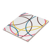 Kleurrijke, eenvoudige moderne, koele stadstrendci tegeltje (Zijkant)