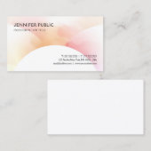 Kleurrijke eenvoudige Sjabloon voor design elegant Visitekaartje (Voorkant / Achterkant)