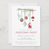 Kleurrijke Eenvoudige Vrolijk Kerstfeest Kaart (Voorkant)