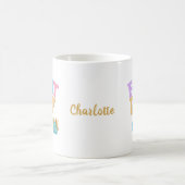 Kleurrijke eerste dag van de school gepersonalisee koffiemok (Center)