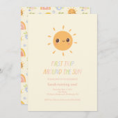 Kleurrijke eerste reis rond de zon 1e kaart (Voorkant / Achterkant)