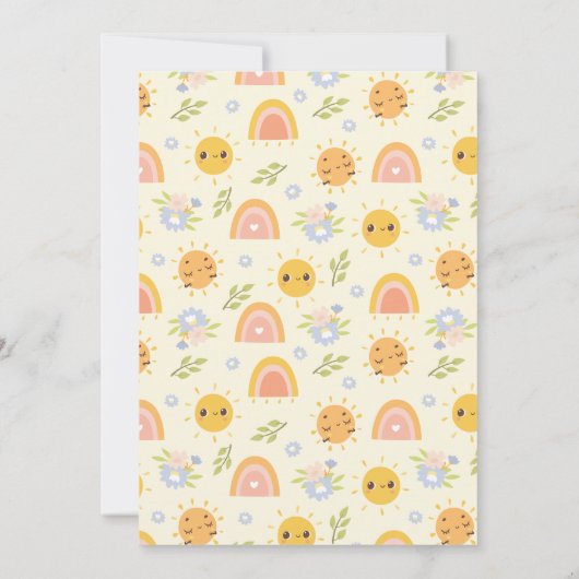 Kleurrijke eerste reis rond de zon 1e kaart (Achterkant)