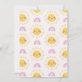 Kleurrijke eerste reis rond de zon 1e verjaardag kaart (Achterkant)