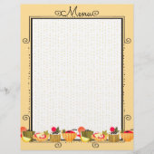 Kleurrijke eetlustopening met briefhoofd (Voorkant)