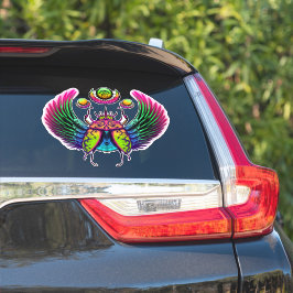 Kleurrijke Egyptische scarabeetkever Sticker