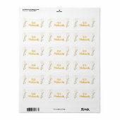 Kleurrijke Eid Mubarak Gift Label (Full Sheet)