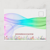 Kleurrijke Eid Mubarak Kaart met Moskee (Achterkant)