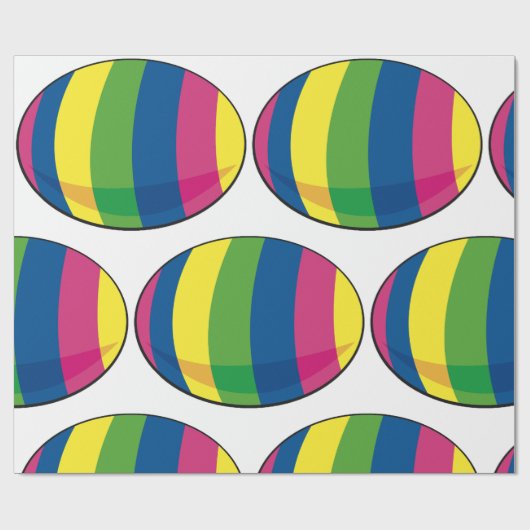 Kleurrijke eieren cadeaupapier (Vlak)