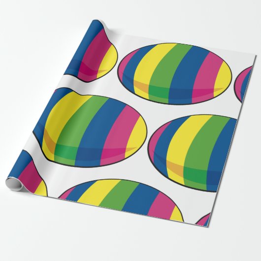 Kleurrijke eieren cadeaupapier (Uitgerold)