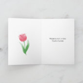 Kleurrijke eieren en kuiken zus Pasen kaart (Binnen)