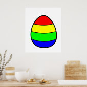 Kleurrijke eieren poster (Keuken)