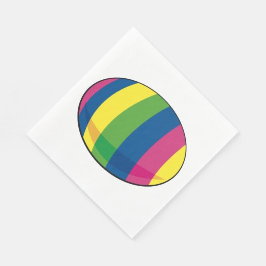 Kleurrijke eieren servet (Hoek)