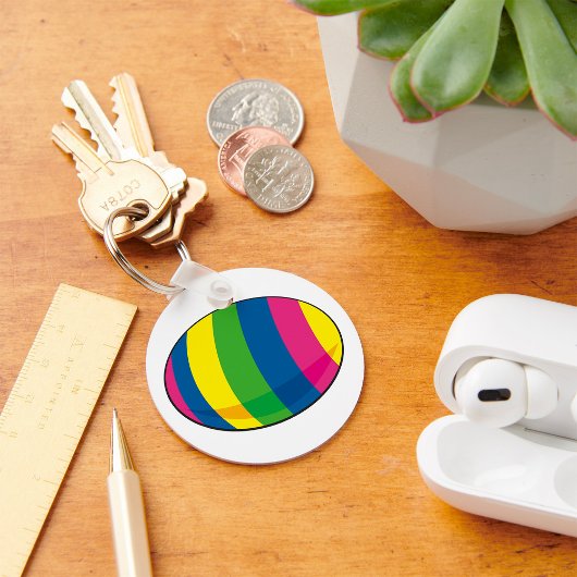 Kleurrijke eieren sleutelhanger