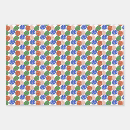 Kleurrijke eig patterned inpakpapier vel (Voorkant)