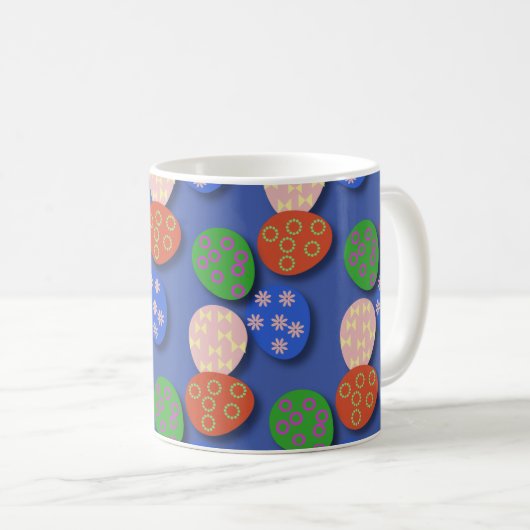 Kleurrijke eig patterned koffiemok (Voorkant rechts)