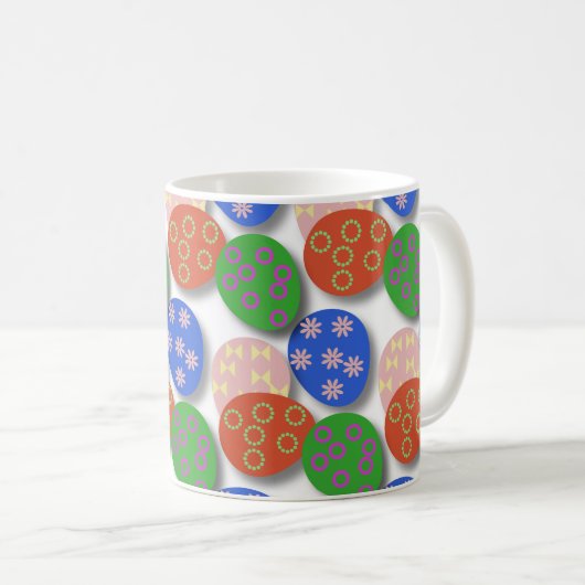 Kleurrijke eig patterned koffiemok (Voorkant rechts)