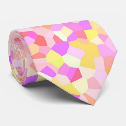 Kleurrijke eigenzinnige Boho Funky Groovy Sprinkle Stropdas (Opgerold)