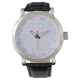Kleurrijke eigenzinnige Boho Hippie Retro Pastel M Horloge