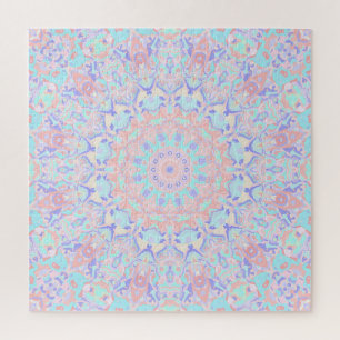 Kleurrijke eigenzinnige Boho Hippie Retro Pastel M Legpuzzel