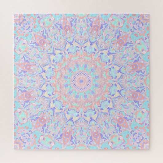 Kleurrijke eigenzinnige Boho Hippie Retro Pastel M Legpuzzel (Verticaal)