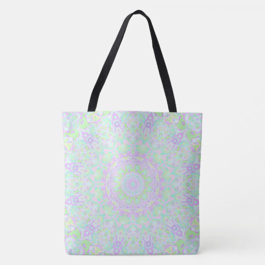 Kleurrijke eigenzinnige groovy eclectische pastel  tote bag (Voorkant)