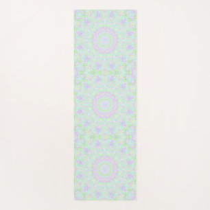 Kleurrijke eigenzinnige groovy eclectische pastel yogamat