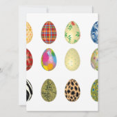 kleurrijke eitjes feestdagenkaart (Voorkant)