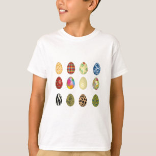 kleurrijke eitjes t-shirt