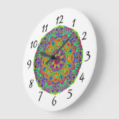 Kleurrijke Elegance Muurklok Grote Klok (Hoek)