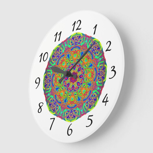 Kleurrijke Elegance Muurklok Grote Klok (Hoek)
