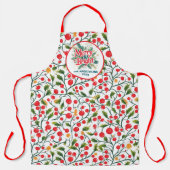 Kleurrijke  Elegant Kerst Schort (Voorkant)