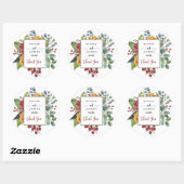 Kleurrijke Elegante Bloemen Ronde Sticker (Vel)