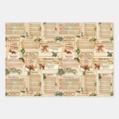 Kleurrijke Elegante Feestelijke Victoriaans Engele Inpakpapier Vel (Voorkant 2)