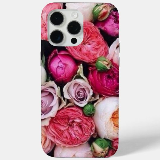 Kleurrijke Elegante Floral iPhone Case (Achterkant)