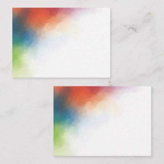 Kleurrijke Elegante Moderne Abstracte Kunst Werk B Notitiekaartje (Voorkant / Achterkant)