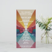 Kleurrijke elegante regenboog bruiloft (Staand voorkant)