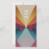 Kleurrijke elegante regenboog bruiloft (Achterkant)