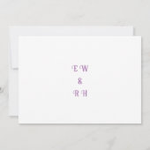 Kleurrijke Elegante Regenboog Huwelijksuitnodiging Kaart (Achterkant)