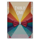 Kleurrijke Elegante Regenboog Huwelijksuitnodiging Kaart (Achterkant)