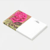 Kleurrijke Elegante Roze Bloemen Roze Bloem Post-it® Notes (Schuin)