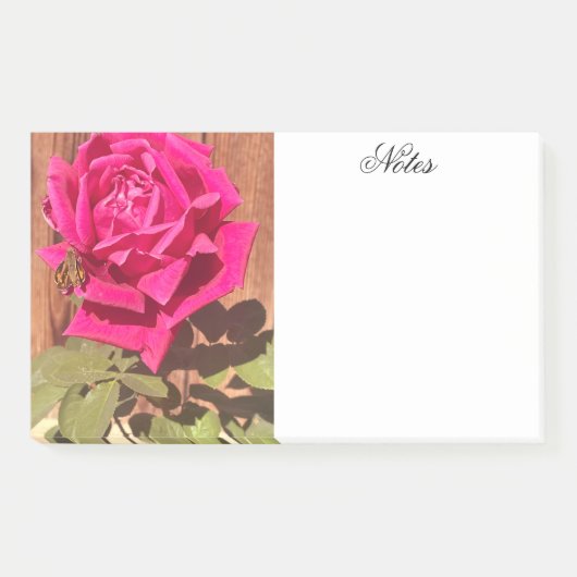 Kleurrijke Elegante Roze Bloemen Roze Bloem Post-it® Notes (Voorkant)
