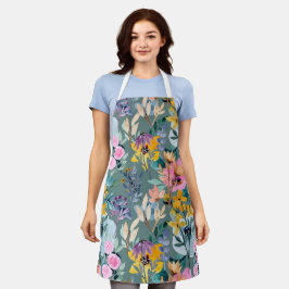 Kleurrijke elegante water All-Over Print Schort Me